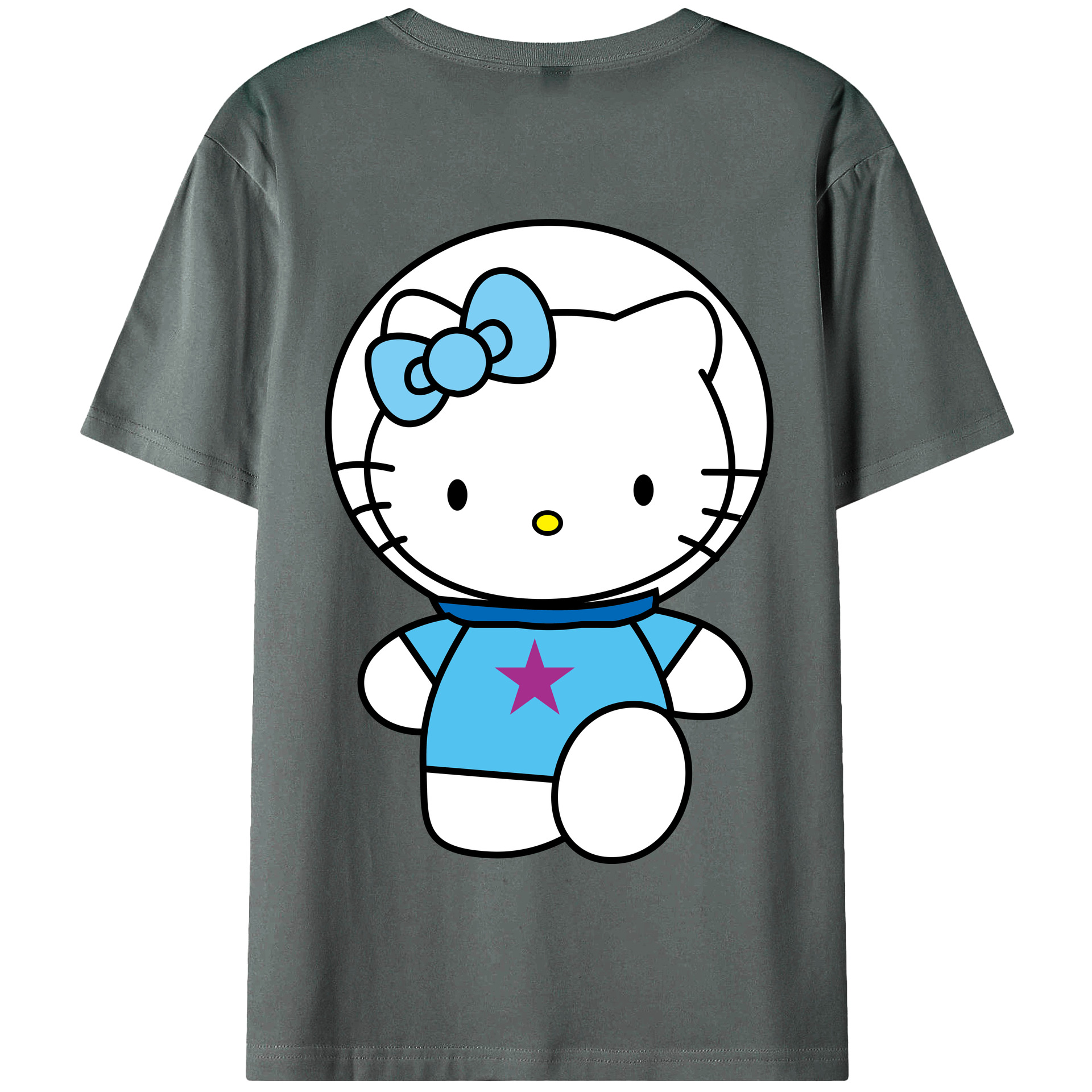 （画像用） Hello Kitty ハローキティ 綿100％半袖Tシャツ（背面プリント）